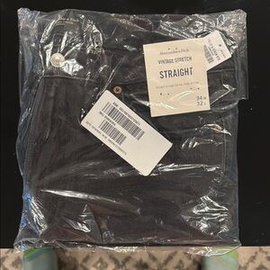 Abercrombie & Fitch Vintage Stretch Straight Jeans - Black